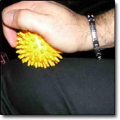 yellow thera ball